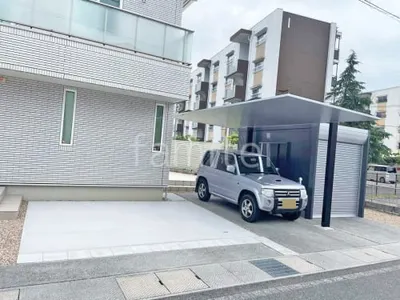 カーポート LIXIL カーポートSC 1台用(単棟) F型フラット屋根 駐車場ガレージ床 土間コンクリート