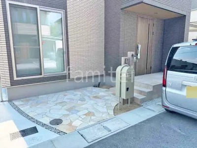 新築ナチュラル オープン外構