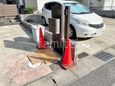 既存門柱移設