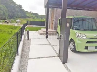 玄関アプローチ 土間コンクリート