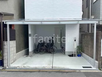 １階テラス屋根 （雨除け） YKKAP ソラリアF フラット屋根 スタンダード 壁付