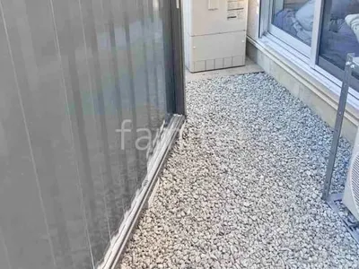 犬走り 防犯砂利敷き バラス砕石 防草シート加工