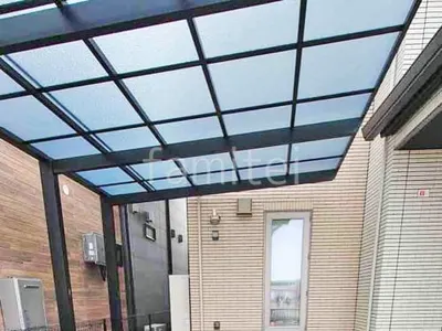 カーポート１台 （単棟） 三協アルミ セルフィ フラット屋根