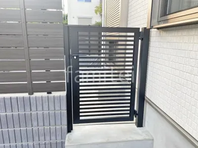 片開き 門扉 LIXIL AB YR3型 太横桟 