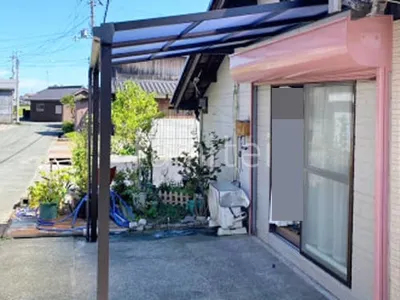 １階テラス屋根 （雨除け） YKKAP ソラリアF フラット屋根 スタンダード 壁付