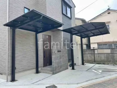 サイクルポート 自転車バイク屋根 LIXIL ネスカF ミニ フラット屋根
