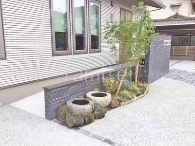 新築シンプル オープン外構