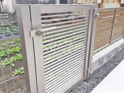 片開き 門扉 LIXIL AB YR2型 細横桟 