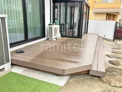 人工木デッキ  LIXIL 人工木 樹ら楽ステージ 