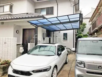 カーポート１台 （単棟） LIXIL ネスカＦ フラット屋根