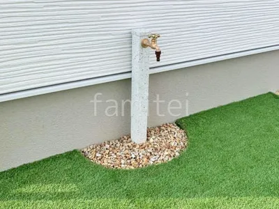 立水栓 ギャザー 水栓柱(石目調)