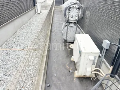 防草シート敷き