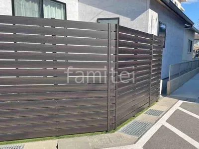 人工木・樹脂 フェンス（木調） F＆F マイティウッド デコll 高尺タイプ 目隠し 木調・ラティス 樹脂