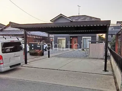 カーポート２台(ワイド) ツイン YKKAP ジーポートPro 積雪50cm対応 フラット屋根 折板屋根