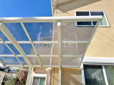 既存サイクルポート屋根補修