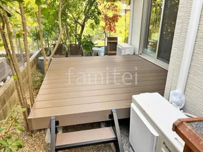 人工木デッキ  LIXIL 人工木 樹ら楽ステージ 