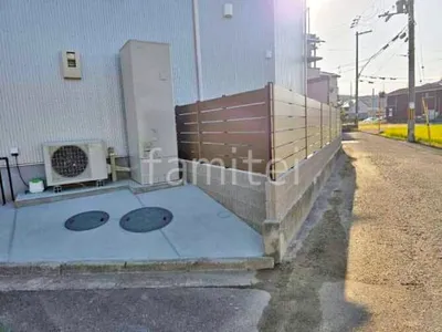 ブロック塀 （化粧ブロック） ユニソン ジャスティ  人工木・樹脂 フェンス（木調） グローベン プラドone 目隠し 木調・ラティス 樹脂