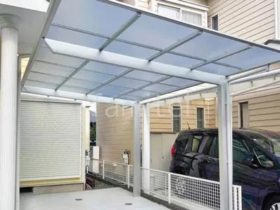 カーポート１台 （単棟） LIXIL ネスカＦ フラット屋根