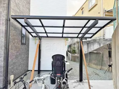 サイクルポート 自転車バイク屋根 LIXIL ネスカR ミニ アール屋根