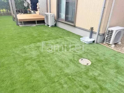 人工芝 防草シート加工 ヨシミツ毛織 リアル人工芝 35mm 