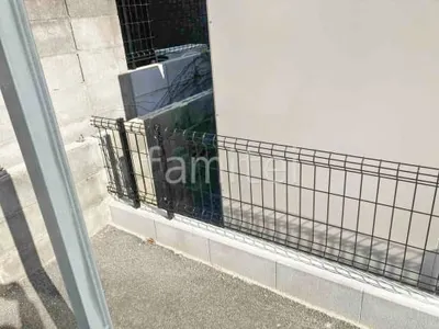 ブロック塀 （化粧ブロック） 太陽エコブロックス 普通CB  スチールメッシュ フェンス YKKAP イーネット3F型 スチール柱 境界・メッシュ