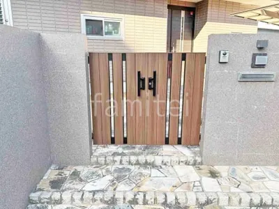 両開き 門扉 LIXIL 木製調AA TS1型 