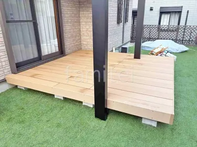 人工木デッキ  LIXIL 人工木 樹ら楽ステージ 