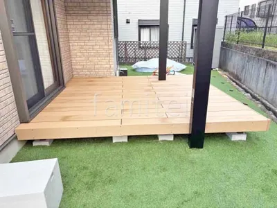 人工木デッキ  LIXIL 人工木 樹ら楽ステージ 