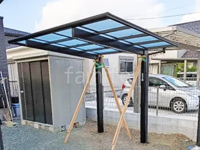 サイクルポート 自転車バイク屋根 YKKAP エフルージュ FIRST ミニ 積雪50cm対応 フラット屋根