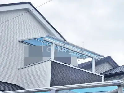 ２階ベランダ屋根  YKKAP ソラリアF フラット屋根 スタンダード 壁付