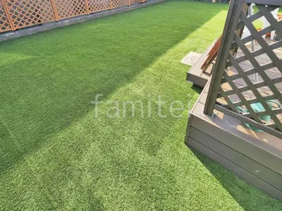 人工芝 防草シート加工 グリーンフィールド リアリーターフ ミドル 25mm 