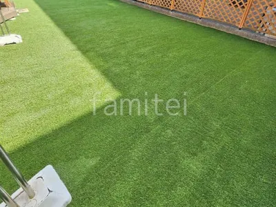人工芝 防草シート加工 グリーンフィールド リアリーターフ ミドル 25mm 