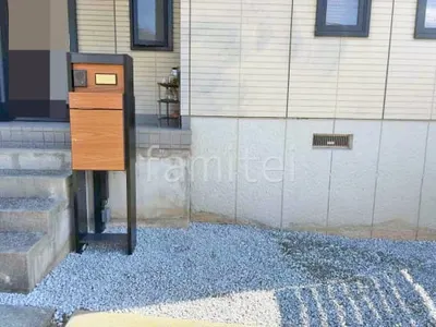 防犯砂利敷き バラス砕石 防草シート加工