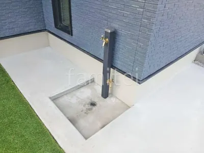 立水栓 ユニソン スプレスタンド60 蛇口2個 水受け加工