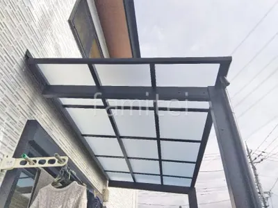 １階テラス屋根 （雨除け） YKKAP 独立式 レセパ Lタイプ フラット屋根 独立式 スタンダード