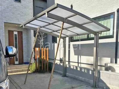 サイクルポート 自転車バイク屋根 LIXIL ネスカR ミニ アール屋根