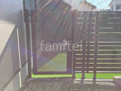 片開き 門扉 LIXIL AB YR1型 細横桟 