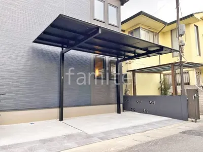 カーポート１台 （単棟） 三協アルミ ニューマイリッシュ 逆勾配 フラット屋根 前下がり屋根