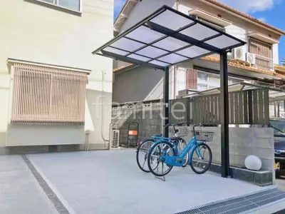 サイクルポート 自転車バイク屋根 LIXIL ネスカF ミニ フラット屋根