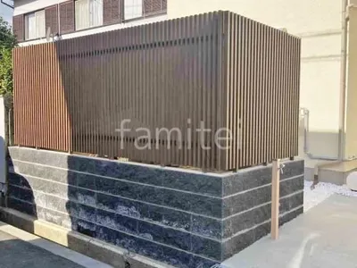 目隠しフェンス塀 タカショー 千本格子足付ユニット