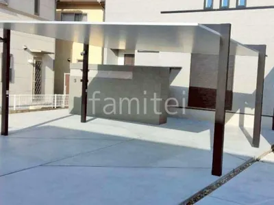 カーポート２台(ワイド) ツイン LIXIL カーポートSC フラット屋根 吊り下げ屋根