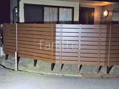 人工木・樹脂 フェンス（木調） F＆F マイティウッド デコll 高尺タイプ 目隠し 木調・ラティス 樹脂