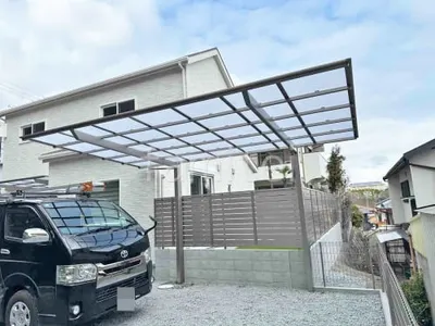 カーポート１台 （単棟） LIXIL ネスカＦ フラット屋根