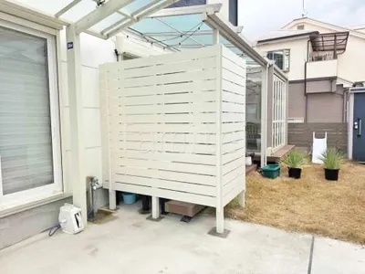 人工木・樹脂 フェンス（木調） F＆F マイティウッド デコll 高尺タイプ 目隠し 木調・ラティス 樹脂