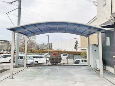 カーポート２台(ワイド) ツイン YKKAP アリュース アール屋根