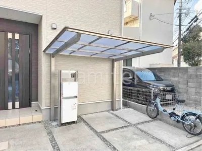 サイクルポート 自転車バイク屋根 LIXIL ネスカF ミニ フラット屋根