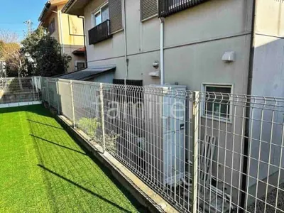 スチールメッシュ フェンス YKKAP イーネット3F型 スチール柱 境界・メッシュ