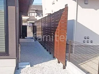 人工木・樹脂 フェンス（木調） F＆F マイティウッド デコll 高尺タイプ 目隠し 木調・ラティス 樹脂