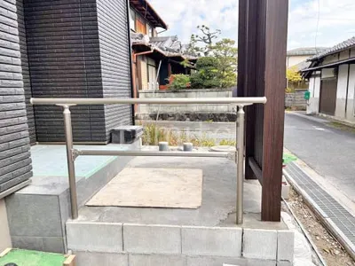 独立 手摺り(手すり)  LIXIL グリップライン 安全防護柵付き 