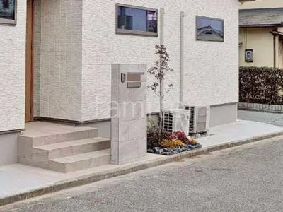 門柱 壁タイル貼り ユニソン ロッキア 郵便受けポスト YKKAP エクステリアポストG3型